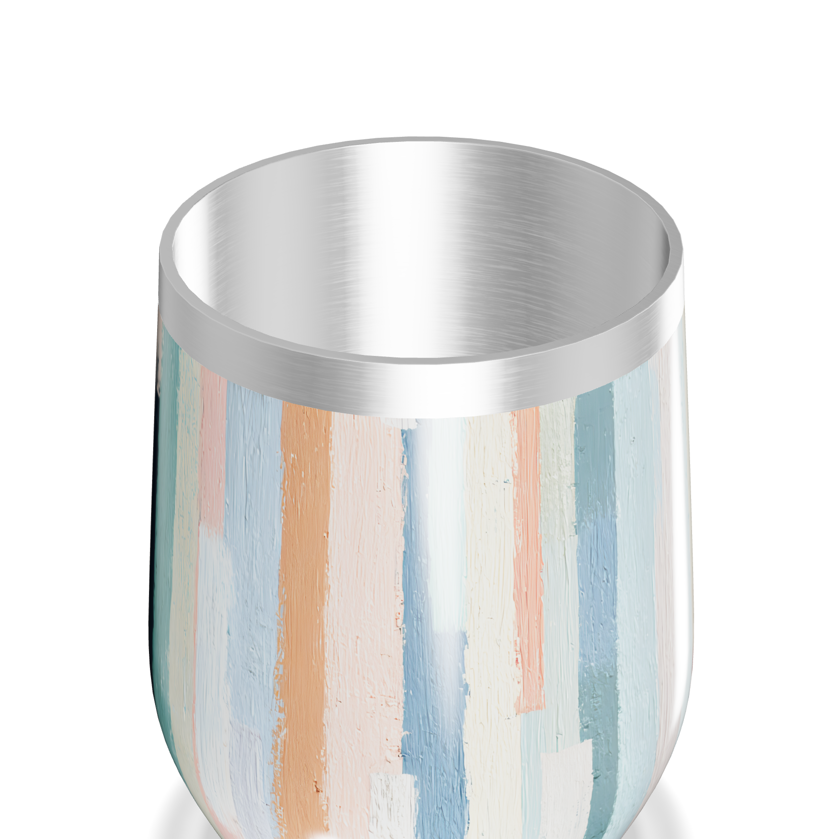 Copo Térmico Slim - Listrado Multicolorido