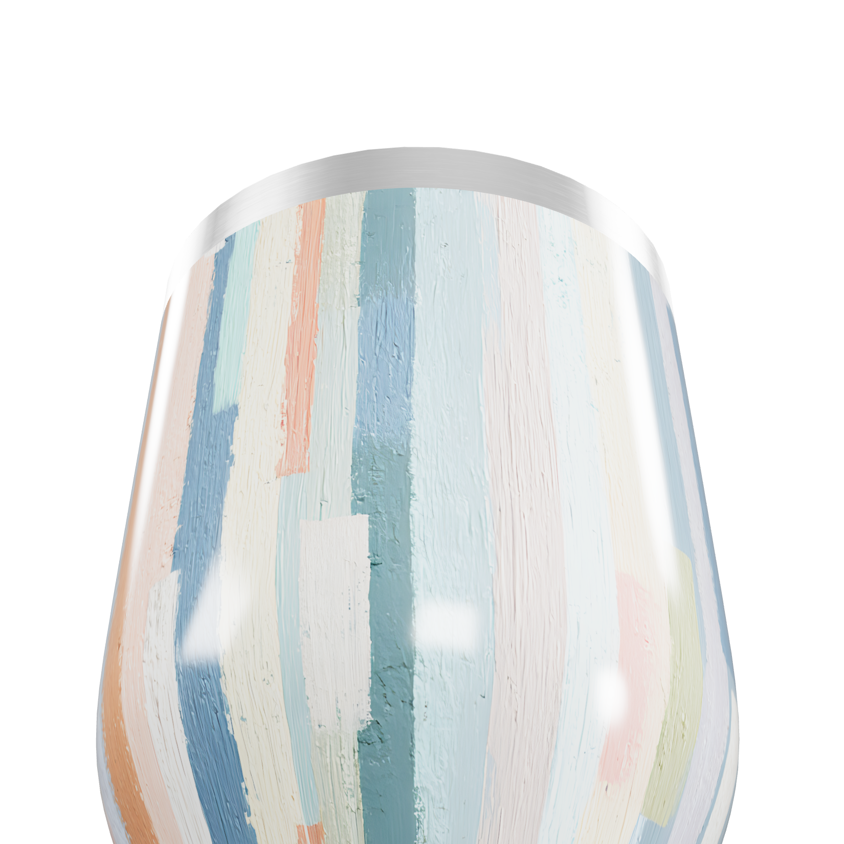 Copo Térmico Slim - Listrado Multicolorido