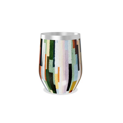 Copo Térmico Slim - Colorido com Estampa Geométrica