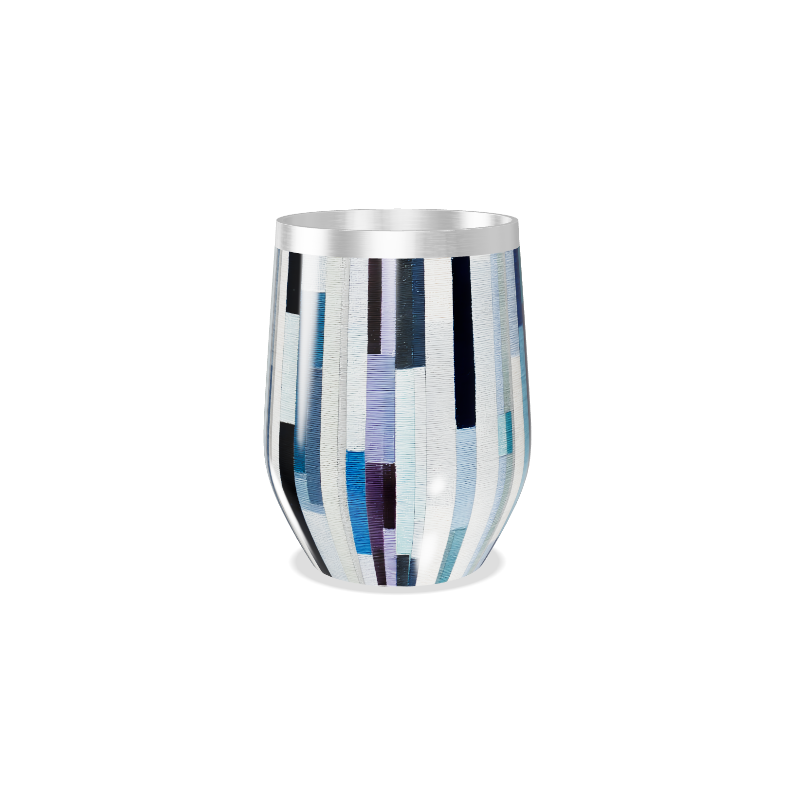 Copo Térmico Slim - Listras Multicoloridas