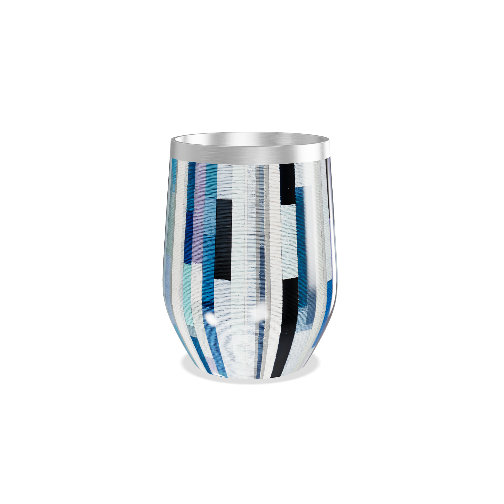 Copo Térmico Slim - Listras Multicoloridas