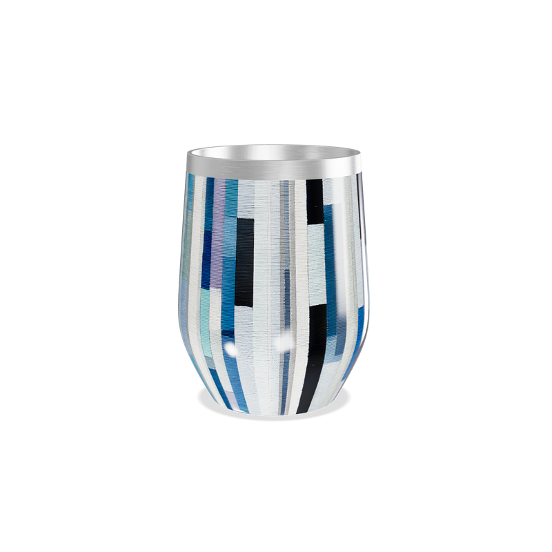 Copo Térmico Slim - Listras Multicoloridas