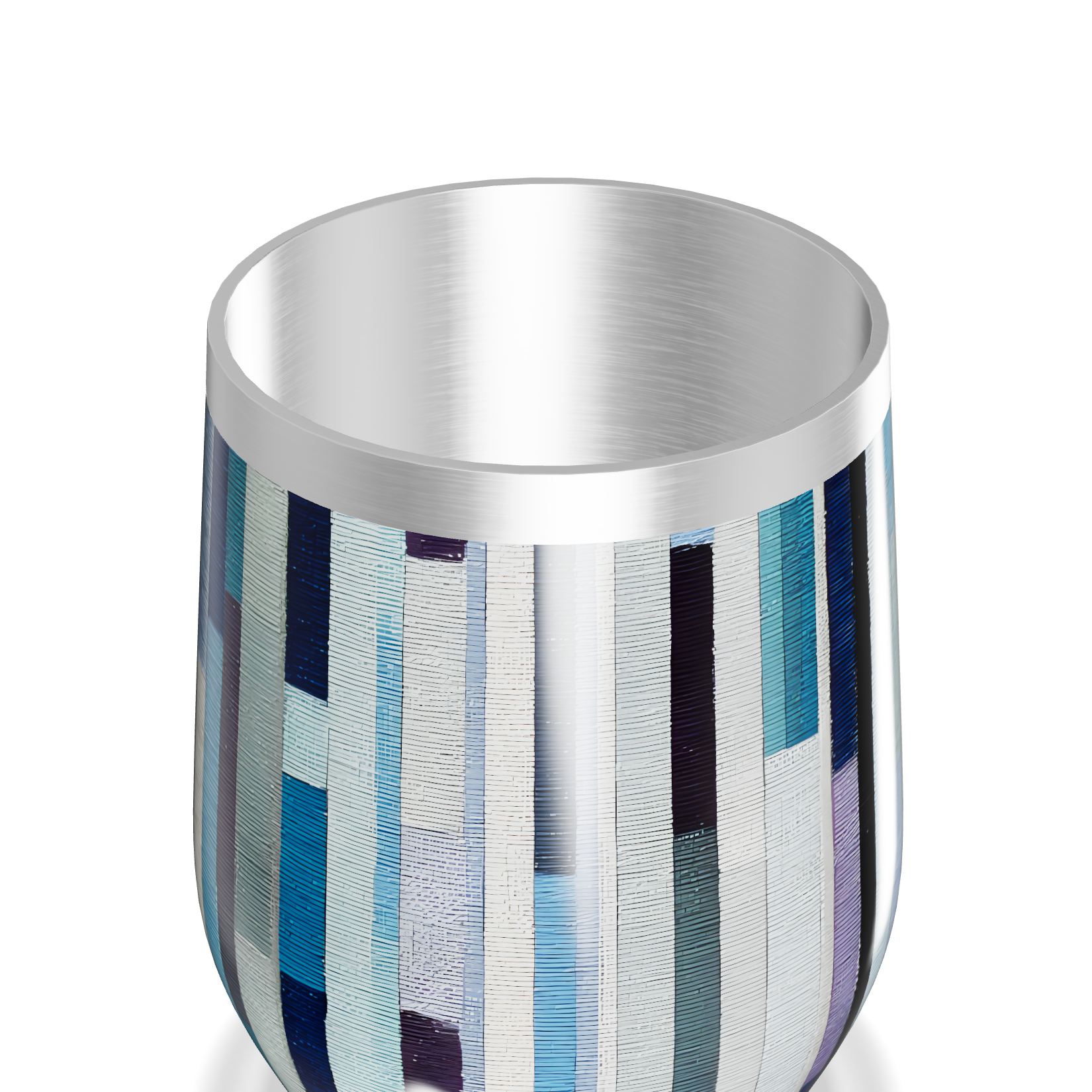 Copo Térmico Slim - Listras Multicoloridas