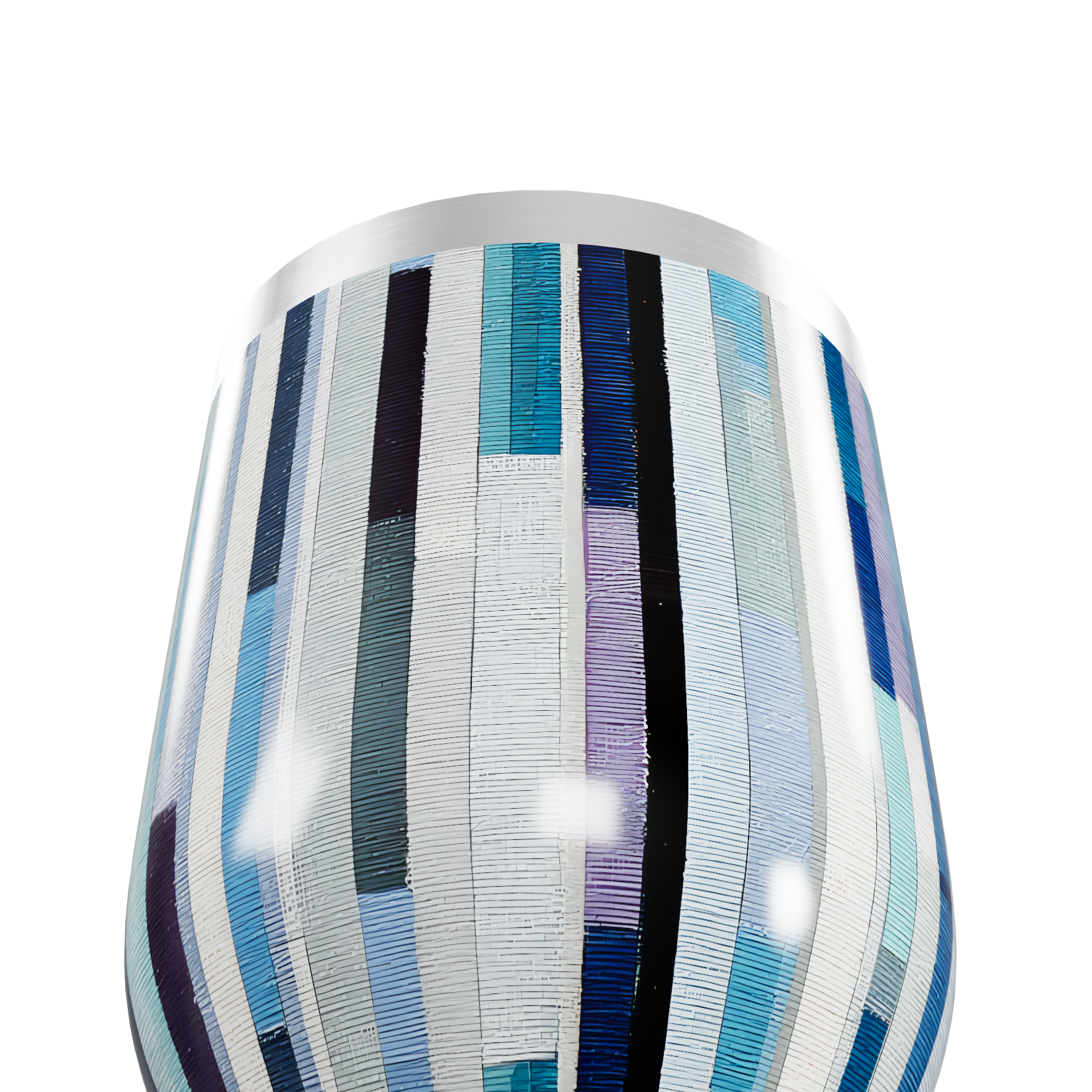 Copo Térmico Slim - Listras Multicoloridas