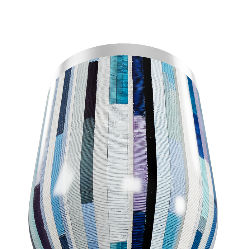 Copo Térmico Slim - Listras Multicoloridas