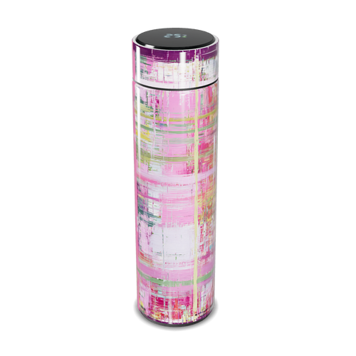 Garrafa Térmica Touch - Colorida com Estampa Abstrata