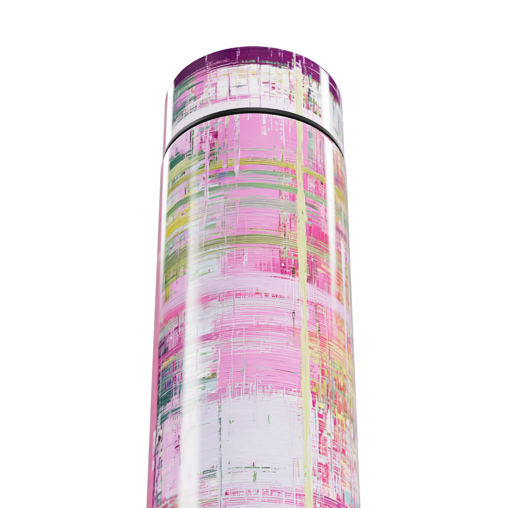 Garrafa Térmica Touch - Colorida com Estampa Abstrata