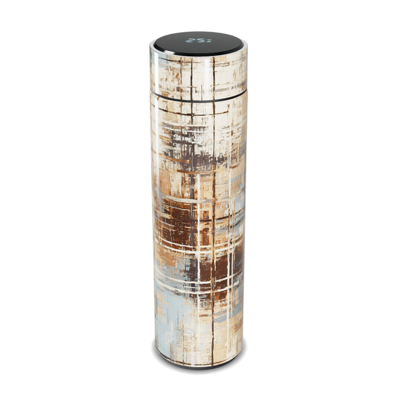 Garrafa Térmica Touch - Estampa Abstrata Bege