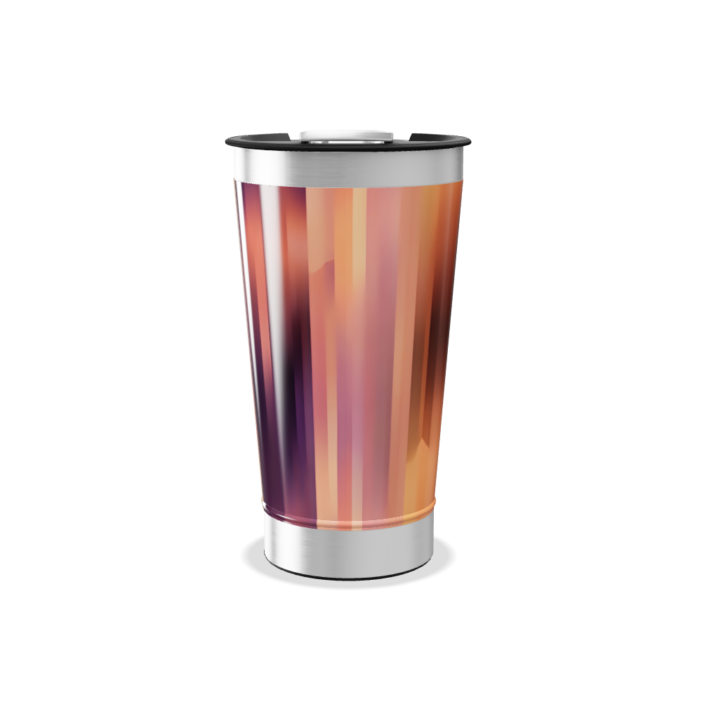Copo Térmico - Listras Coloridas Aço Inox
