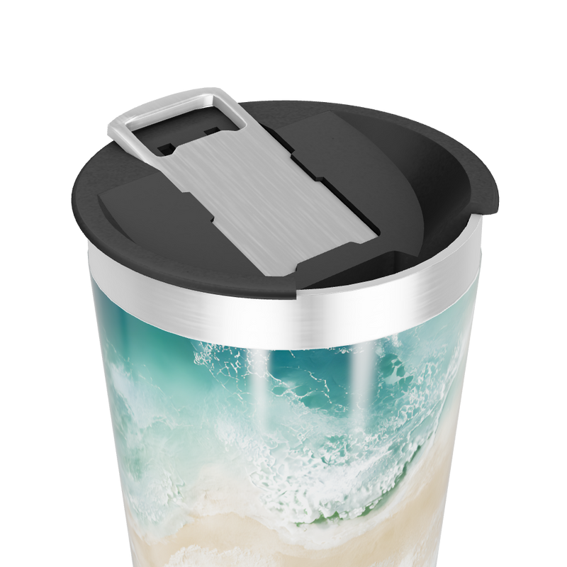 Copo Térmico - Estampa Praia Azul