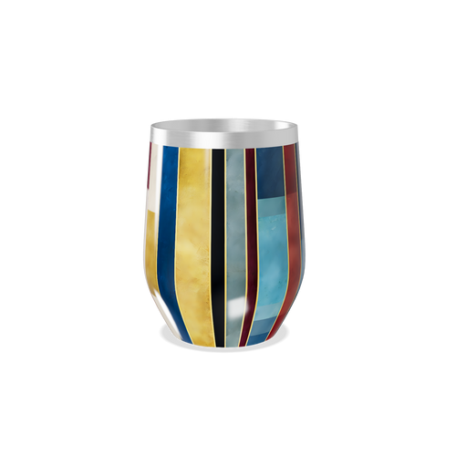 Copo Térmico Slim Listrado Multicolorido