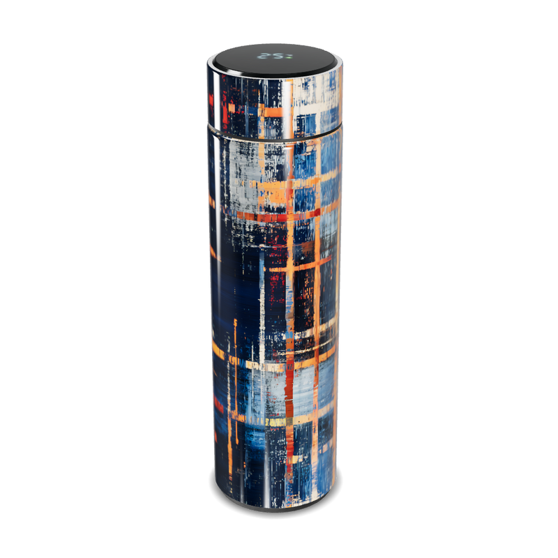 Garrafa Térmica Touch - Estampa Abstrata Colorida