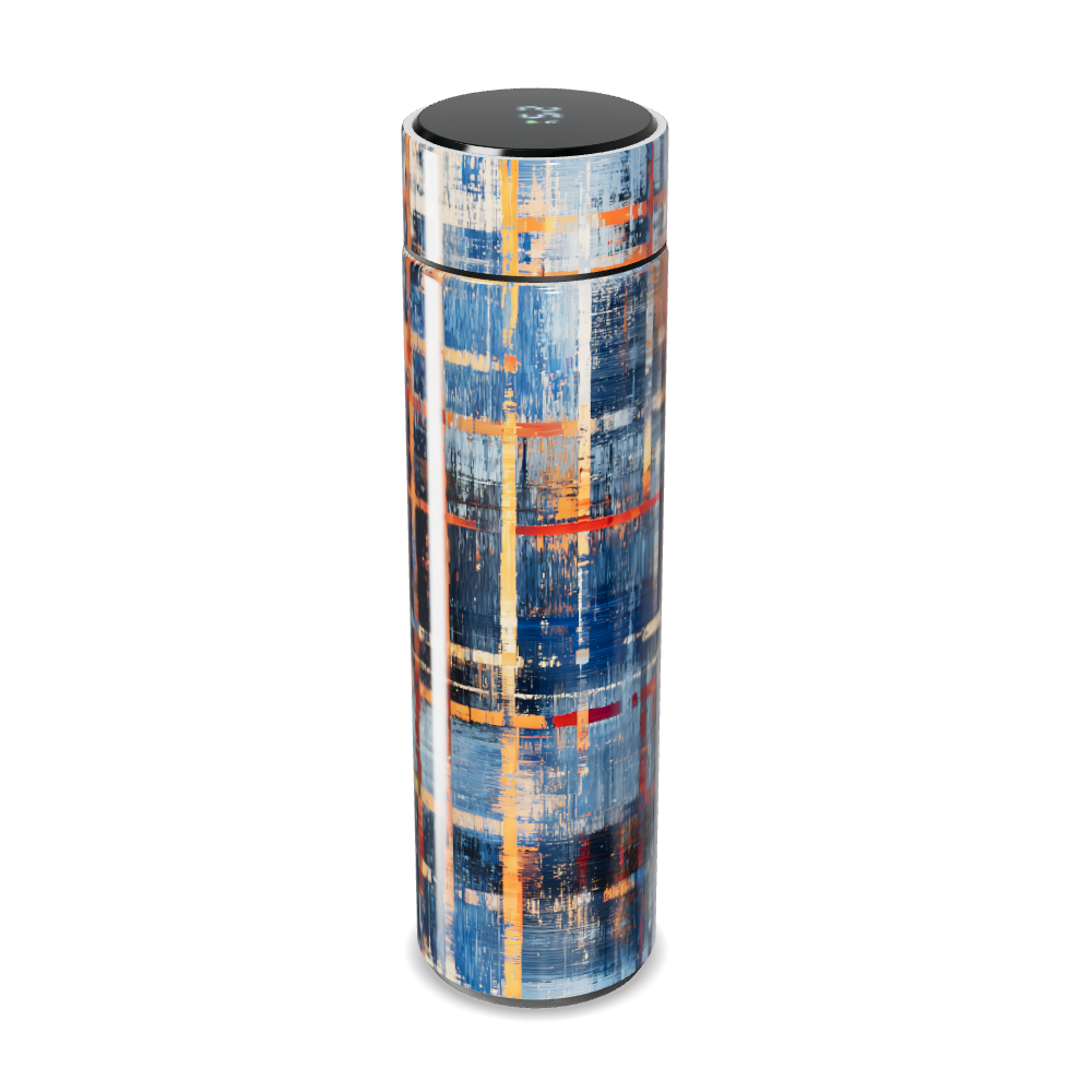 Garrafa Térmica Touch - Estampa Abstrata Colorida