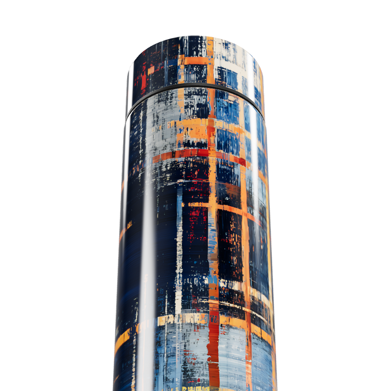 Garrafa Térmica Touch - Estampa Abstrata Colorida