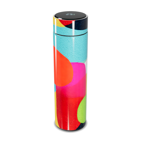 Garrafa Térmica Touch - Colorida com Estampa Abstrata
