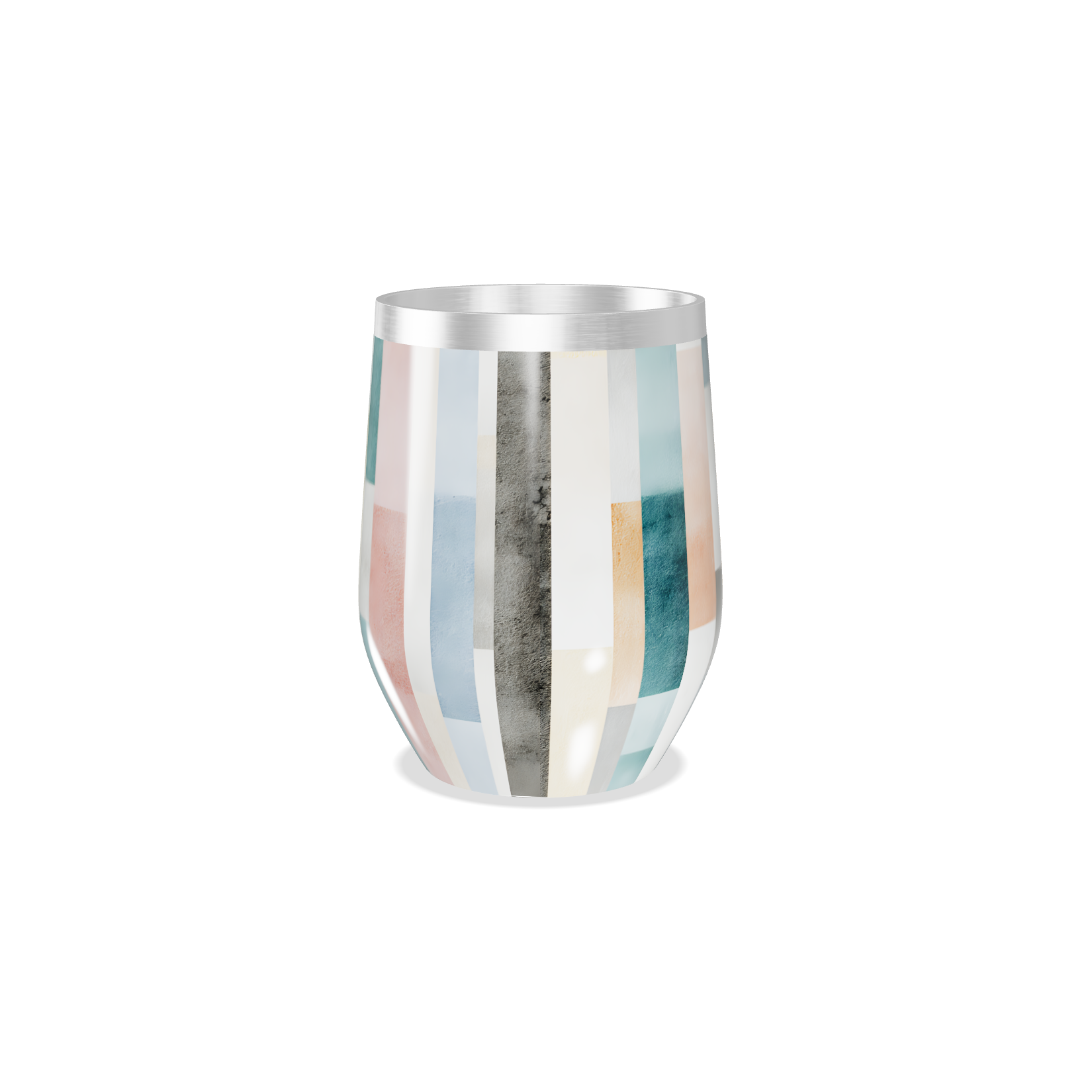 Copo Térmico Slim - Colorido Geométrico Inox