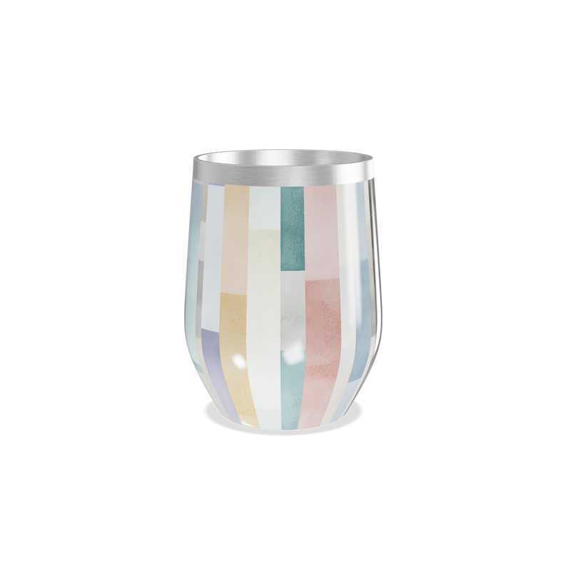 Copo Térmico Slim - Colorido Geométrico Inox