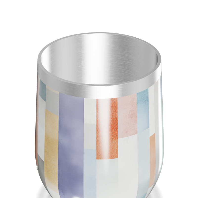 Copo Térmico Slim - Colorido Geométrico Inox