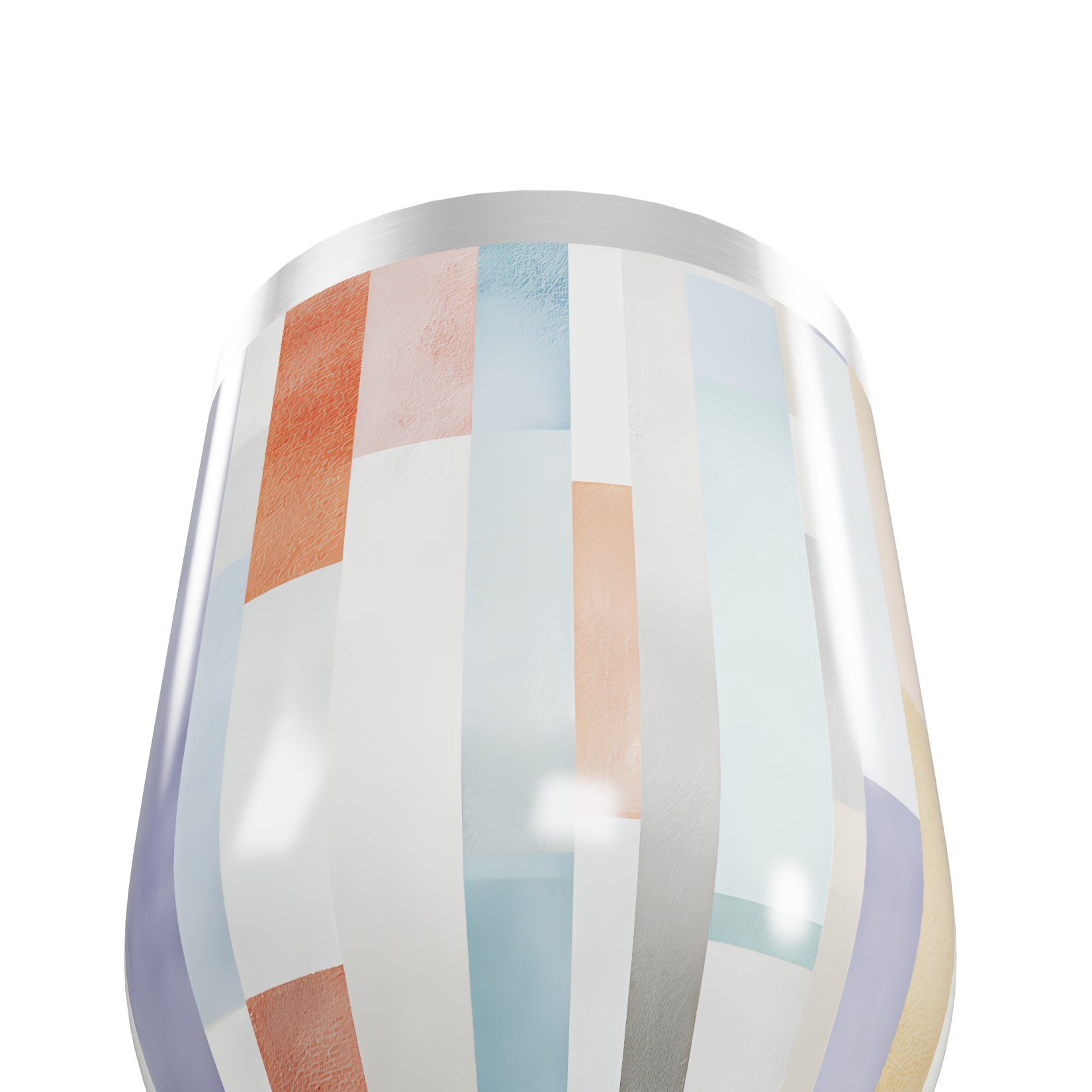 Copo Térmico Slim - Colorido Geométrico Inox