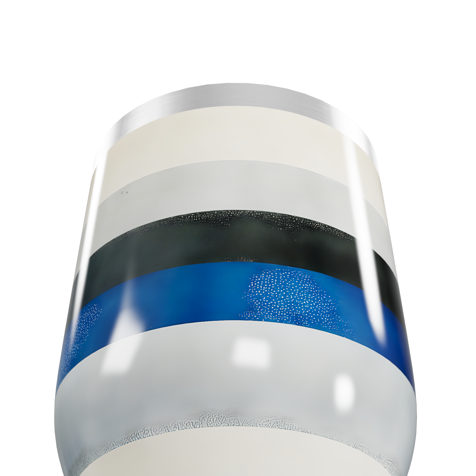 Copo Térmico Slim - Listras Coloridas Inox