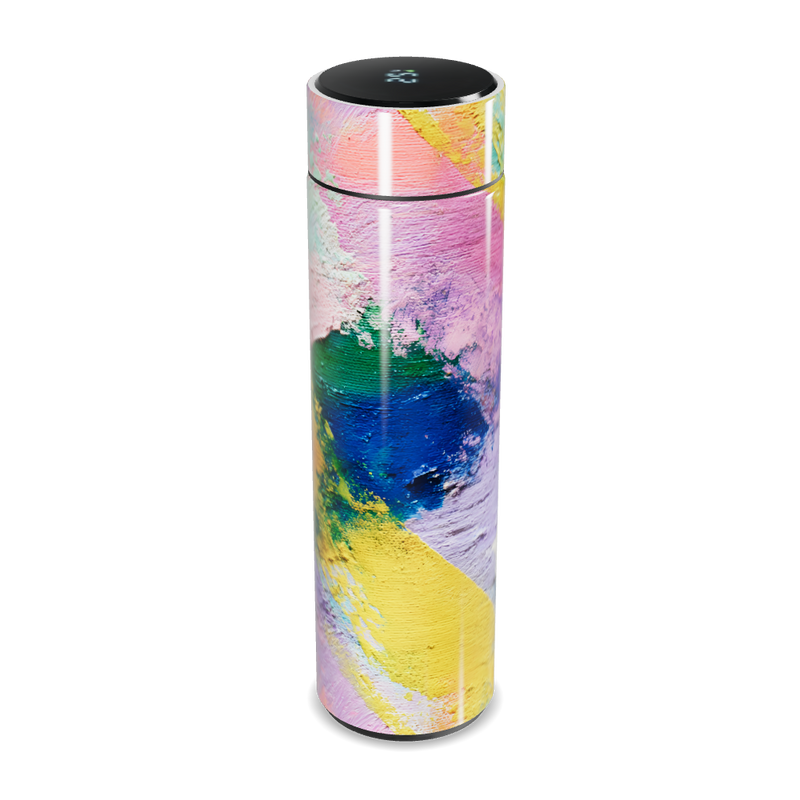 Garrafa Térmica Touch Colorida Abstrata