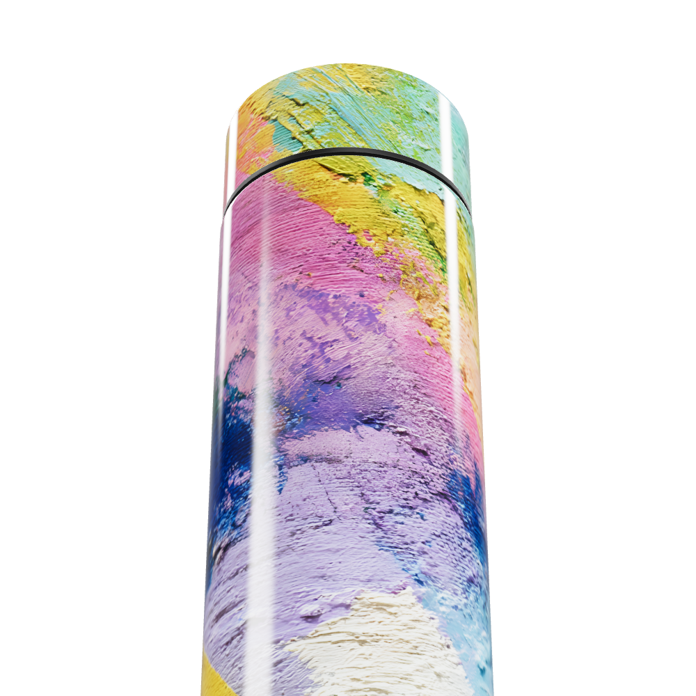 Garrafa Térmica Touch Colorida Abstrata