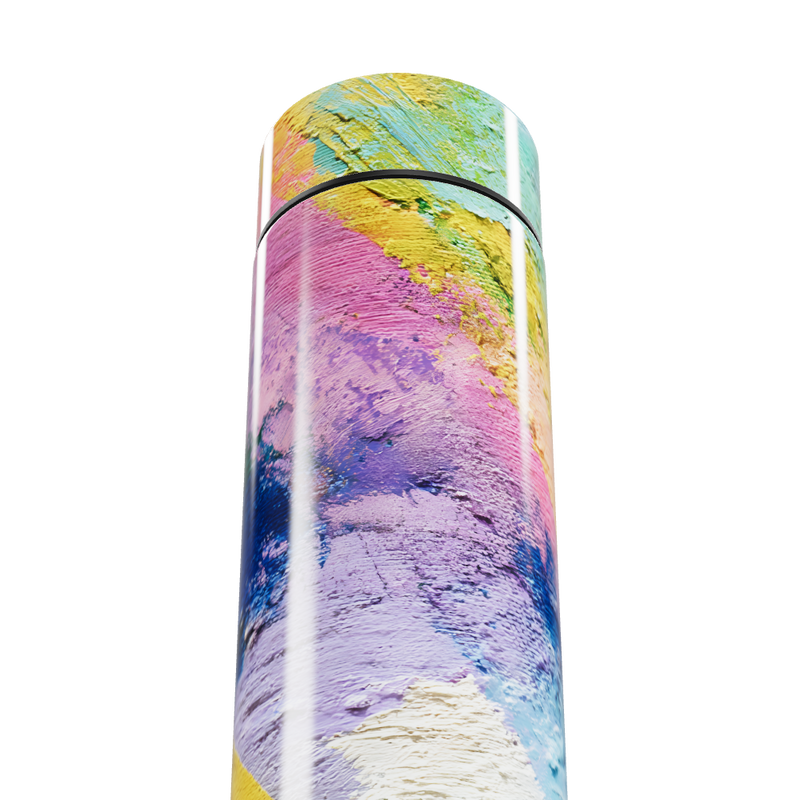 Garrafa Térmica Touch Colorida Abstrata