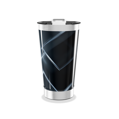 Copo Térmico - Preto com Geometria