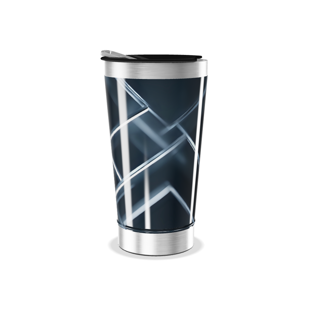 Copo Térmico - Preto com Geometria