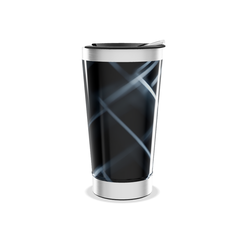 Copo Térmico - Preto com Geometria