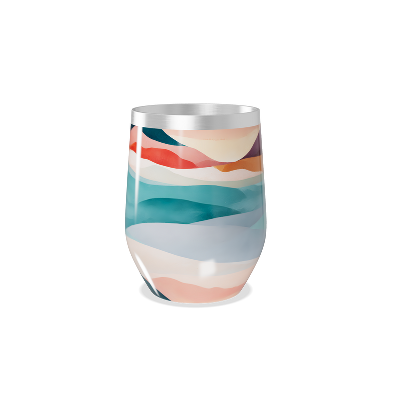 Copo Térmico Slim - Estampa Colorida Aço Inox