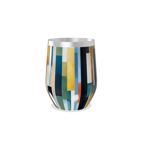 Copo Térmico Slim - Estampado Geométrico Colorido