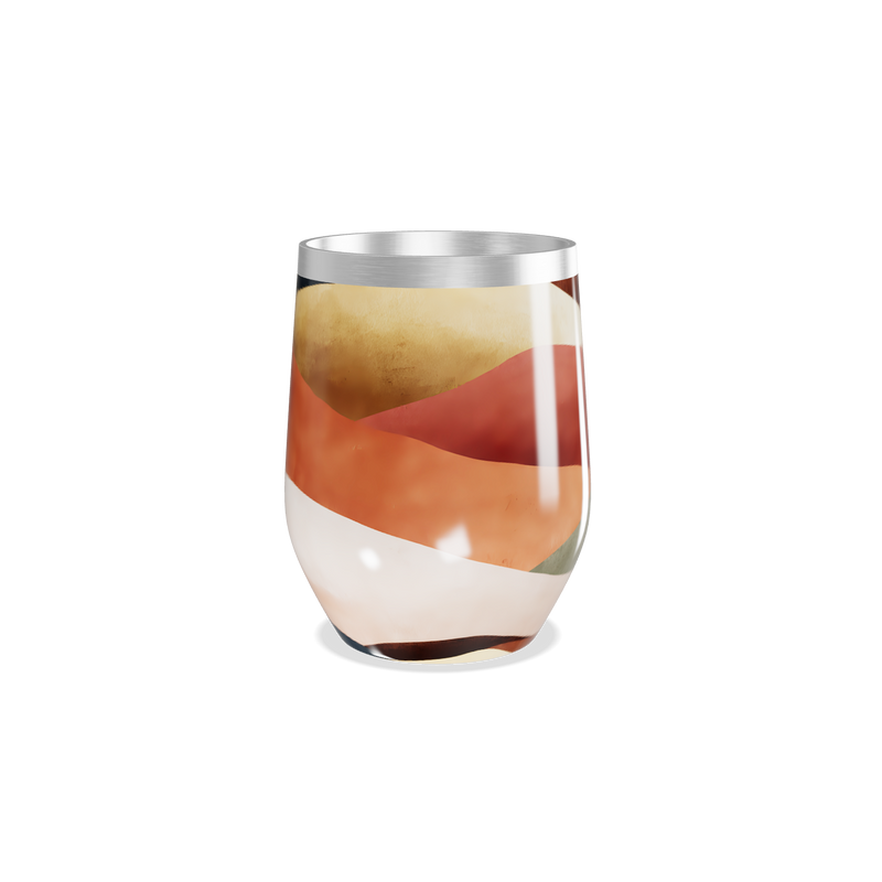 Copo Térmico Slim - Estampa Geométrica Colorida