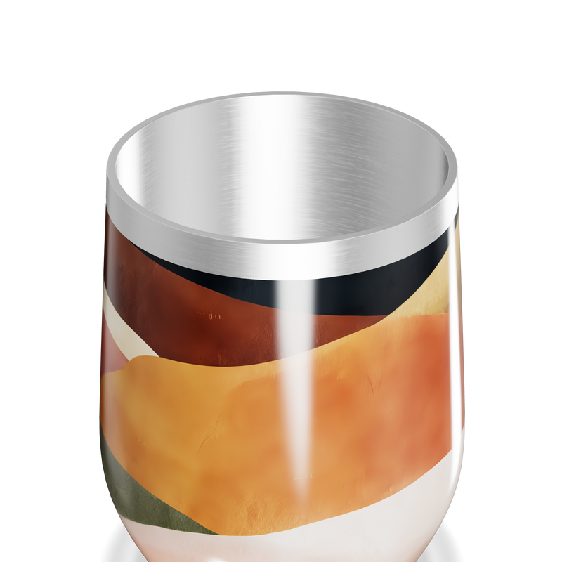 Copo Térmico Slim - Estampa Geométrica Colorida