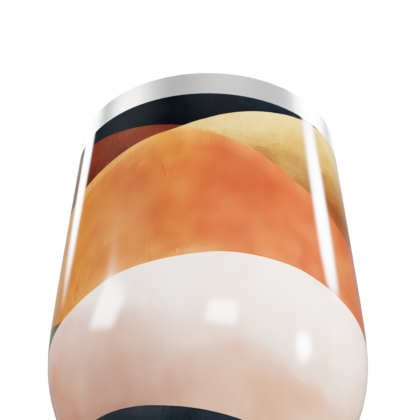 Copo Térmico Slim - Estampa Geométrica Colorida