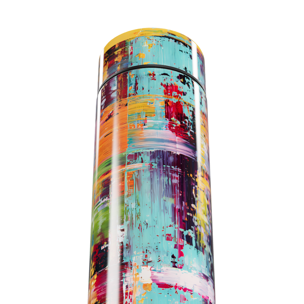 Garrafa Térmica Touch - Colorida Abstrata