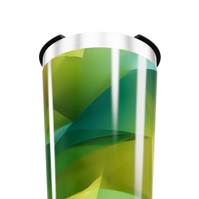 Copo Térmico - Verde Abstrato Aço Inox