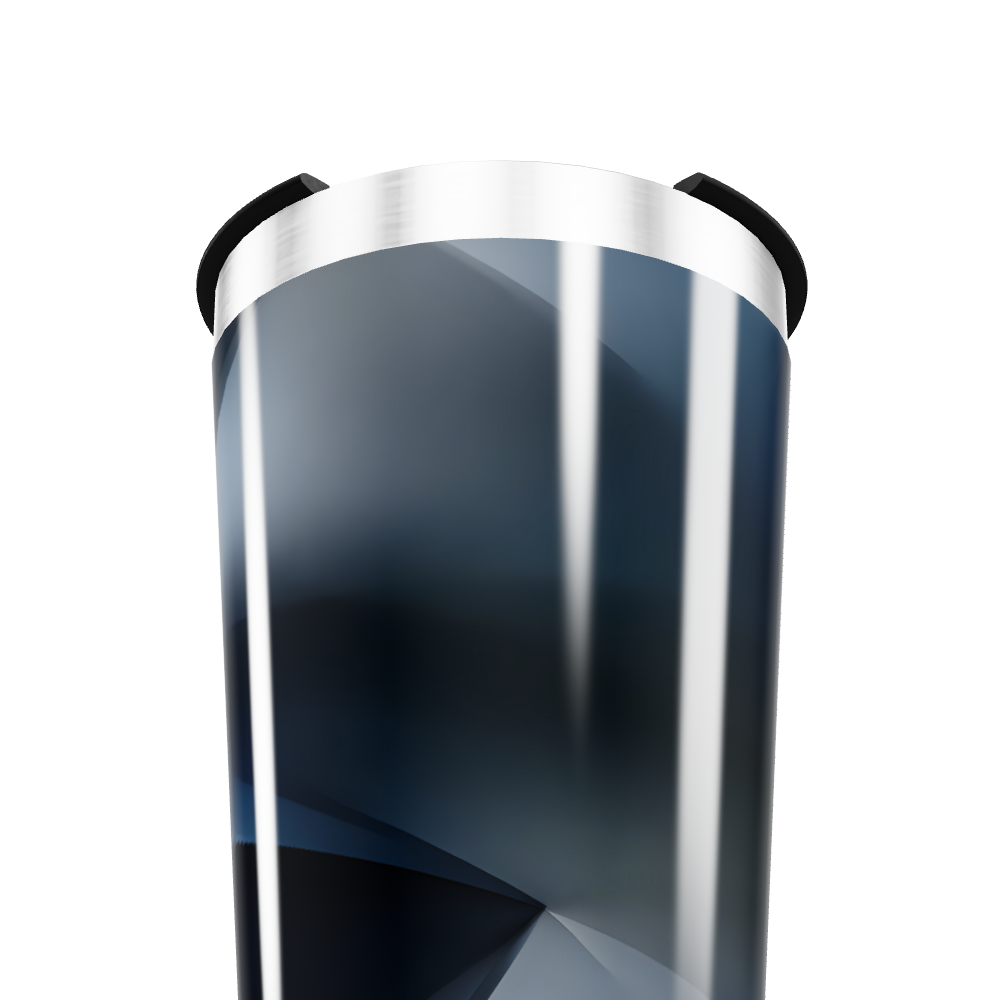 Copo Térmico - Azul Metálico Geométrico