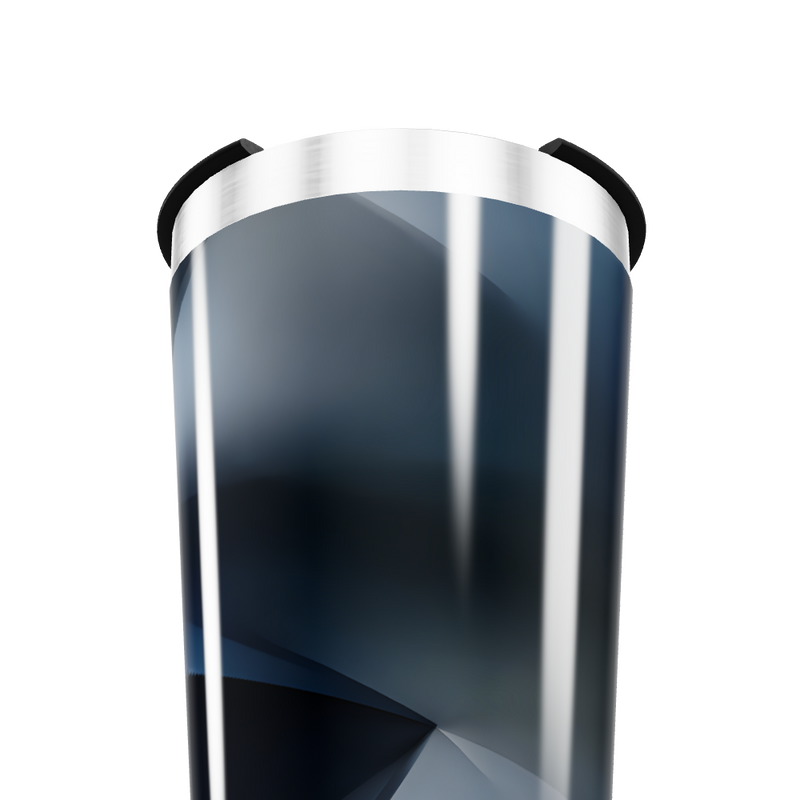 Copo Térmico - Azul Metálico Geométrico