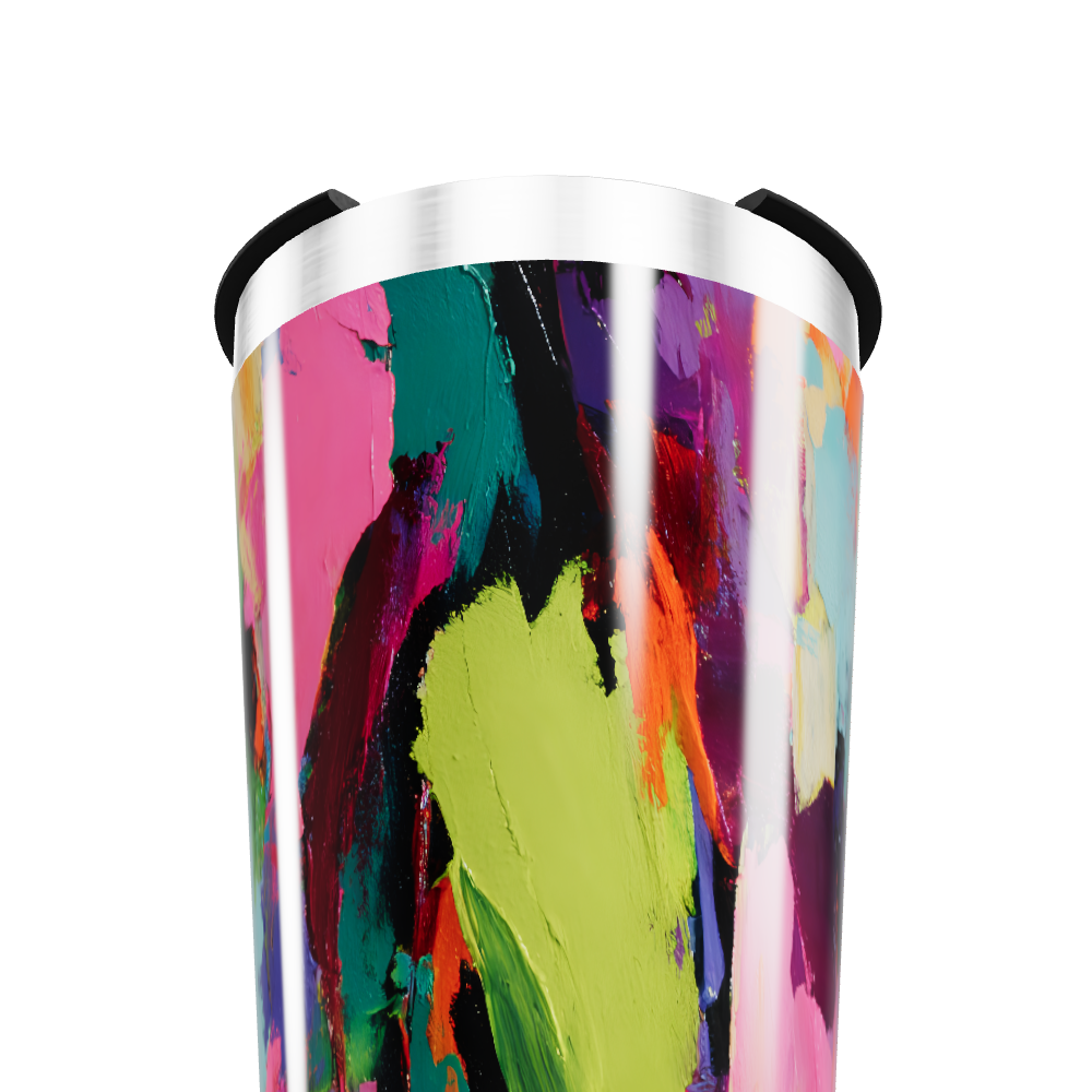 Copo Térmico - Com estampa abstrata colorida