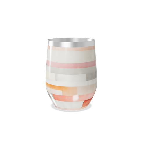 Copo Térmico Slim Listrado - Metal e Vidro