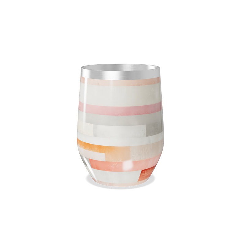 Copo Térmico Slim Listrado - Metal e Vidro