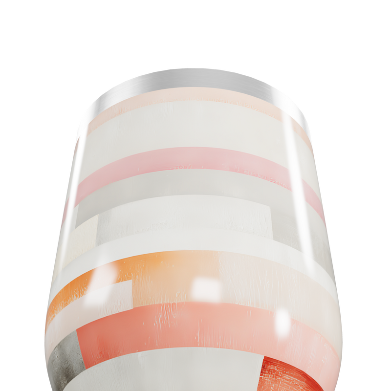 Copo Térmico Slim Listrado - Metal e Vidro