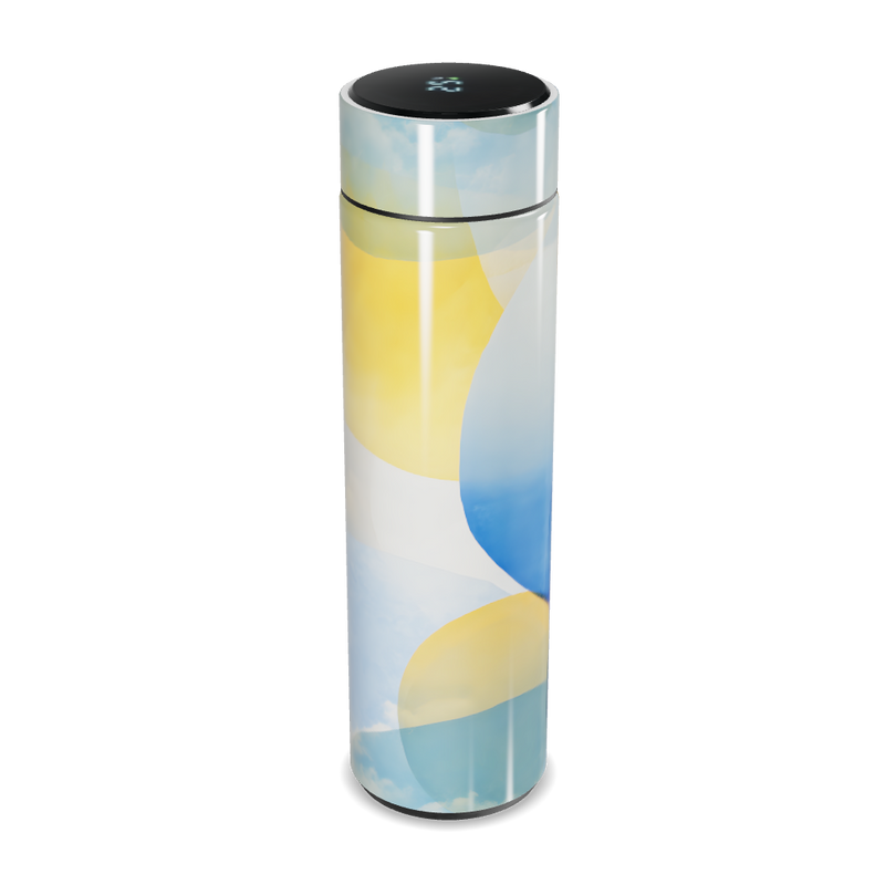 Garrafa Térmica Touch - Estampa Abstrata Colorida