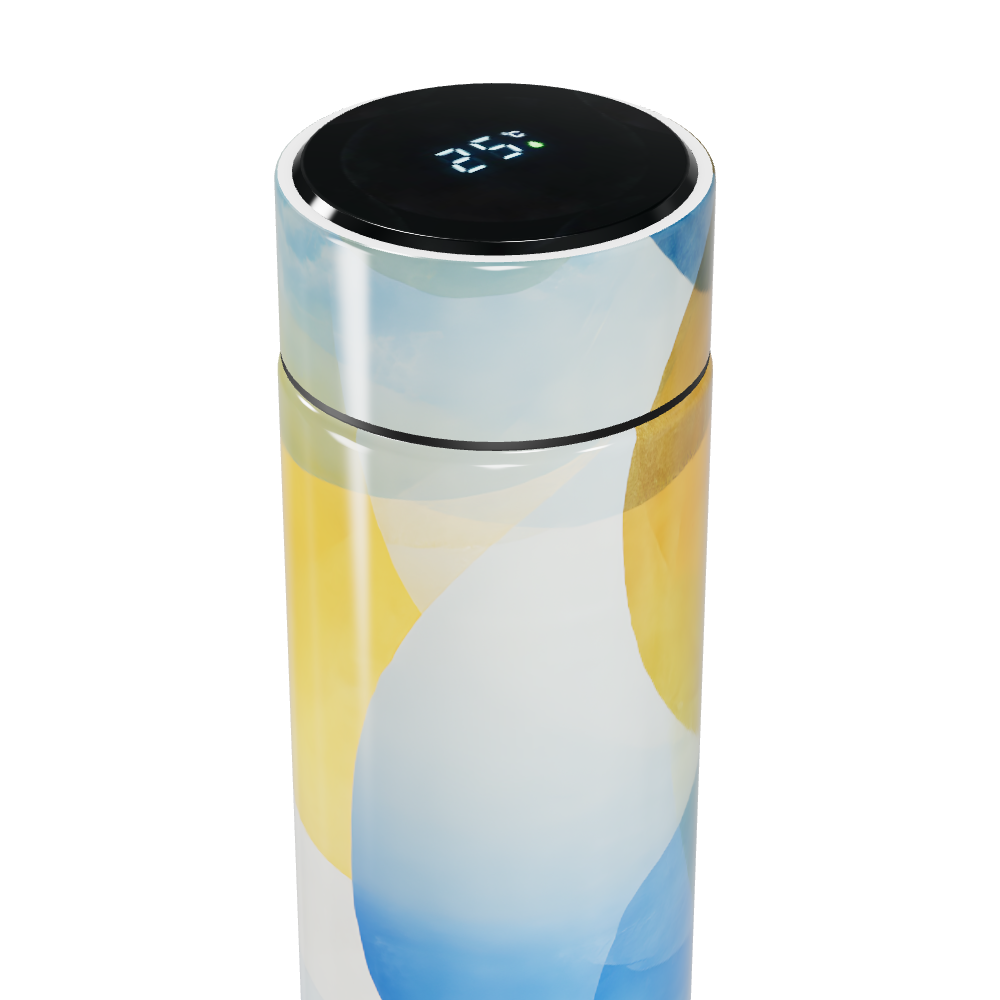 Garrafa Térmica Touch - Estampa Abstrata Colorida