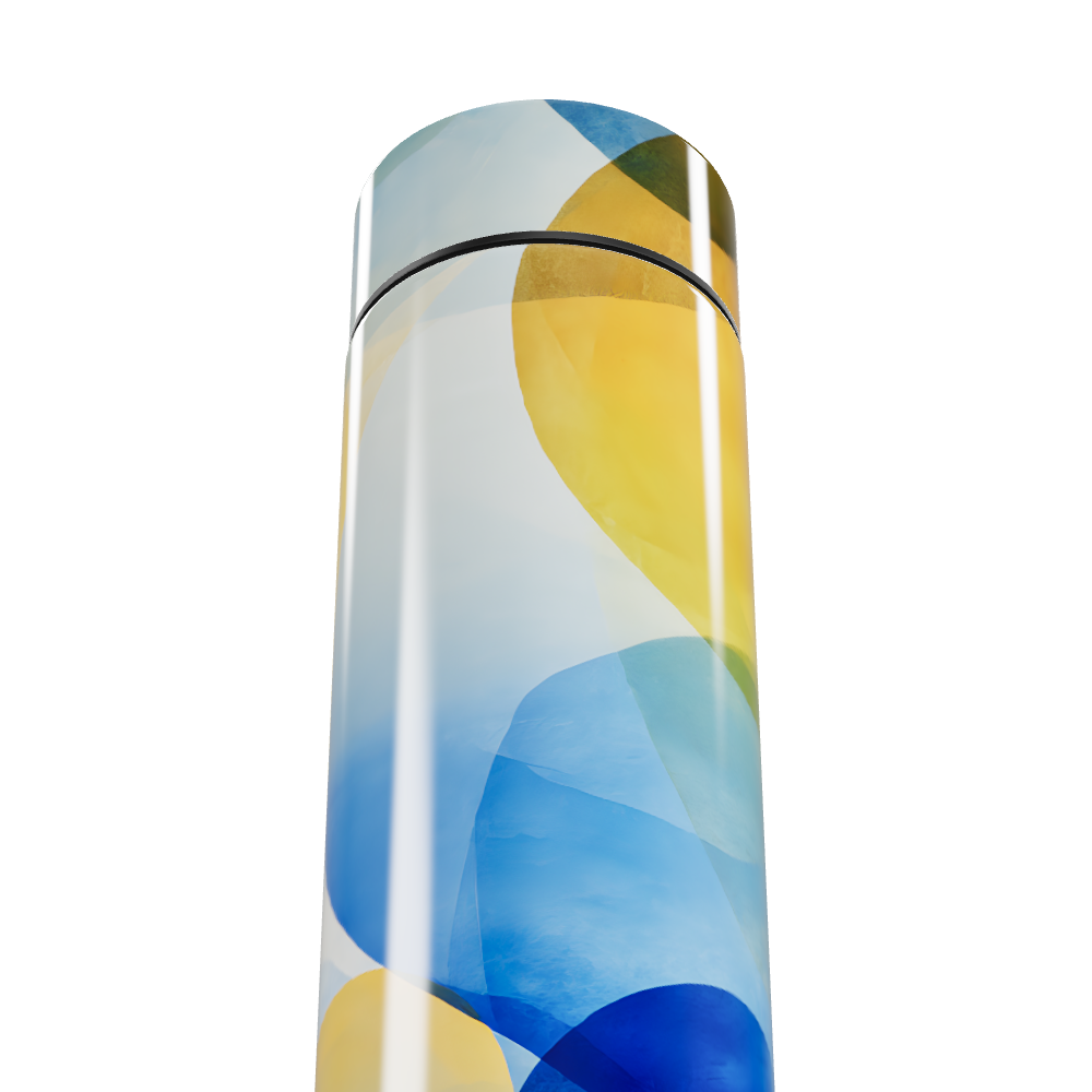 Garrafa Térmica Touch - Estampa Abstrata Colorida