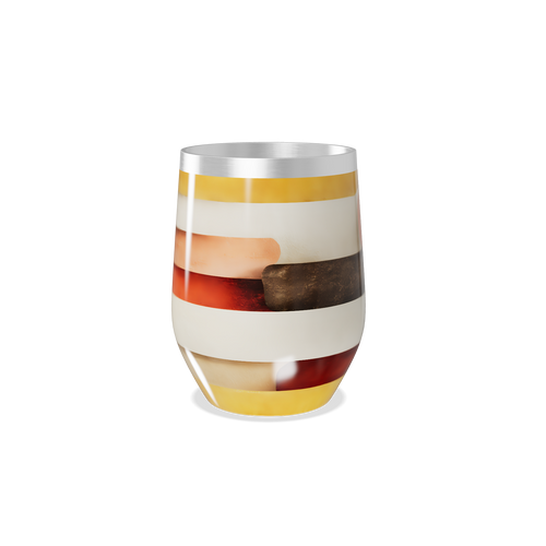 Copo Térmico Slim - Listrado Colorido Aço Inox