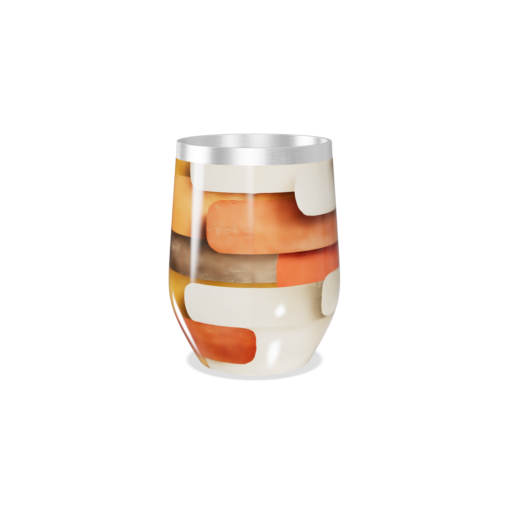 Copo Térmico Slim - Listrado Colorido Aço Inox