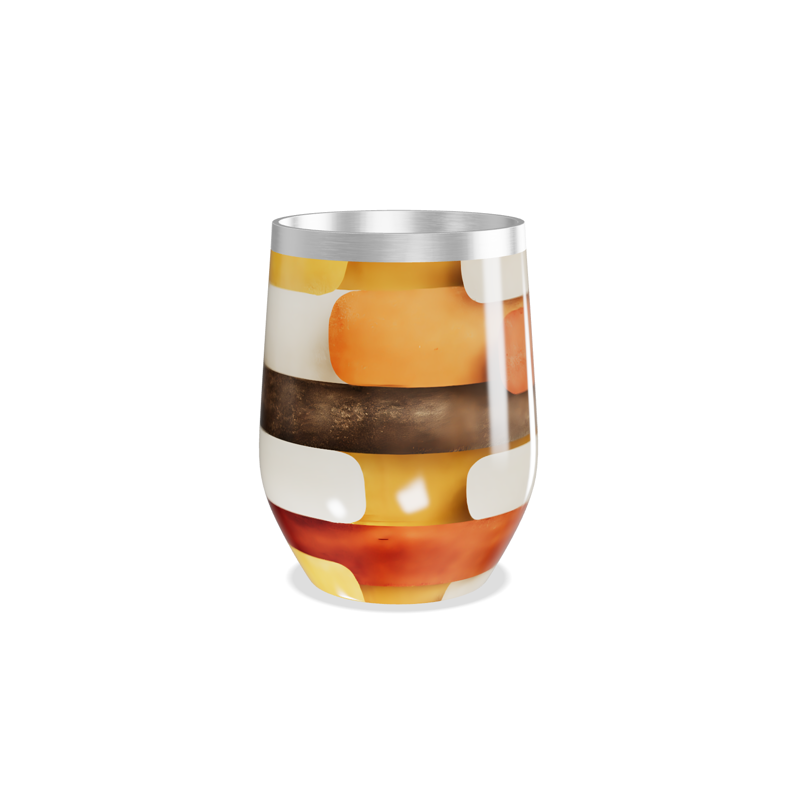 Copo Térmico Slim - Listrado Colorido Aço Inox