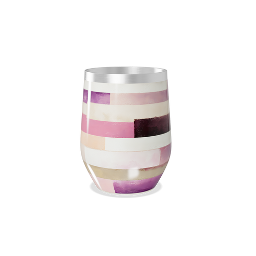 Copo Térmico Slim - Listras Coloridas Aço Inox